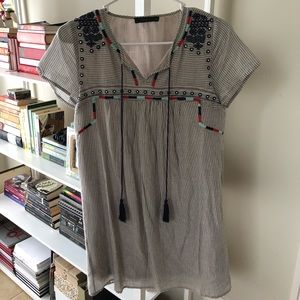 THML tassel shift dress